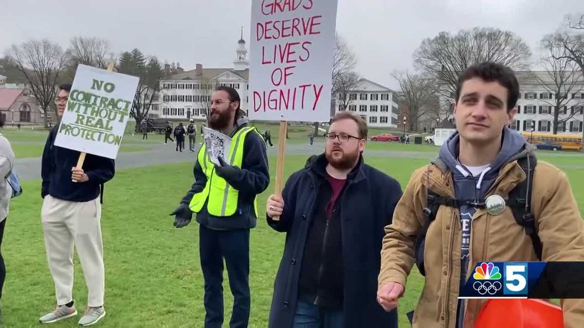 Dartmouth graduate student workers strike; Clash with administrators over pay and health care