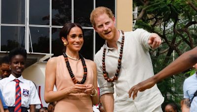 Meghan Markle Brings Quiet Luxury in Breezy Heidi Merrick Dress to First Day of Nigeria Visit With Prince Harry