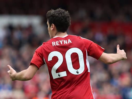 How did Gio Reyna perform in his first start in the Premier League?