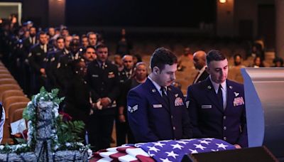 Airmen Pack Church for Roger Fortson's Funeral