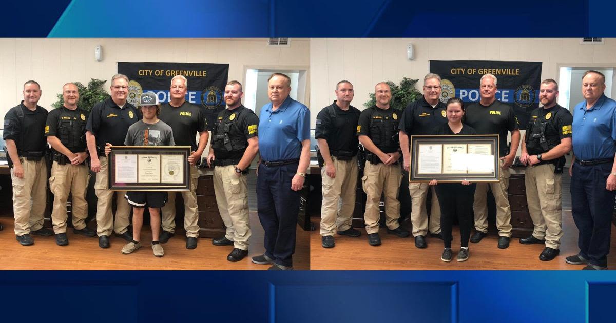 Good Samaritans honored by Greenville Police for lifesaving efforts