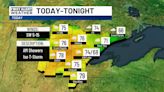 Thunderstorms possible Monday afternoon with more rain and storms arriving Tuesday afternoon