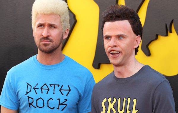 Ryan Gosling and Mikey Day reunite as Beavis and Butt-Head at 'Fall Guy' premiere