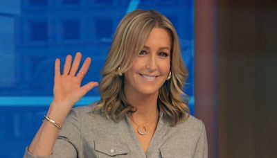 Swimsuit-clad Lara Spencer takes the plunge on national TV in moment you don't want to miss
