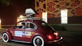 This mobile mural machine uses a red 1969 Volkswagen Beetle to make art in Charlotte