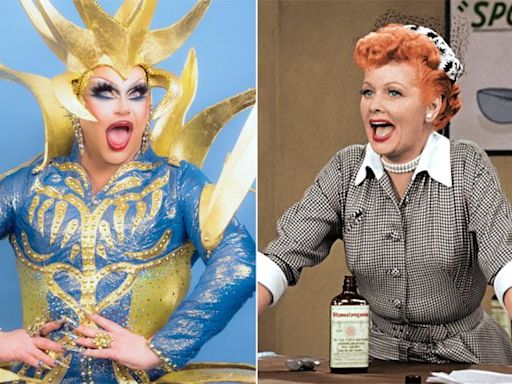 “Drag Race” queen Shannel owns Lucille Ball's makeup and shoes among huge collection of “I Love Lucy” memorabilia