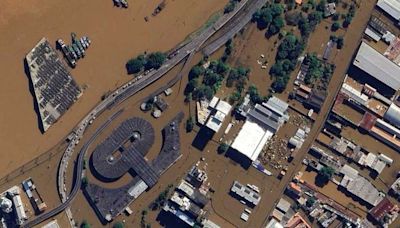Google Earth é atualizado com imagens da enchente no Rio Grande do Sul