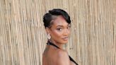 Jourdan Dunn sends pulses racing in a plunging sheer dress