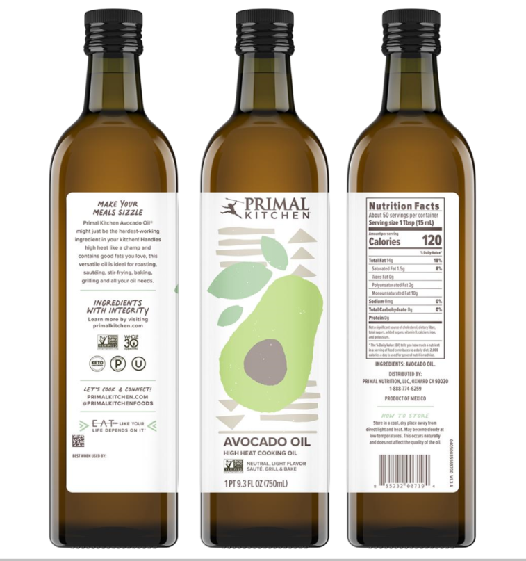 Avocado oil recall: Thousands of Primal Kitchen cases recalled because bottles could break