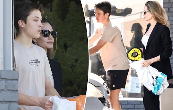 Angelina Jolie enjoys rare outing with son Knox, 15, in LA