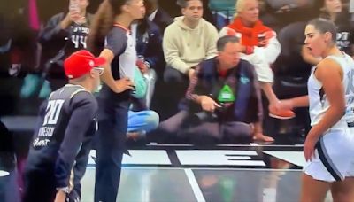 VIDEO: Kelsey Plum & Spike Lee Were Going At It On The Court During Wild Moment At Aces-Liberty WNBA...