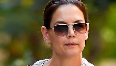 Katie Holmes Ushered in Fall With the Sock-Like Flats I’ve Been Seeing Everywhere