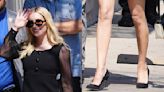 Emma Roberts Wears a Celebrity Favorite Shoe Style for ‘Jimmy Kimmel Live’ Interview — Courtesy of Manolo Blahnik