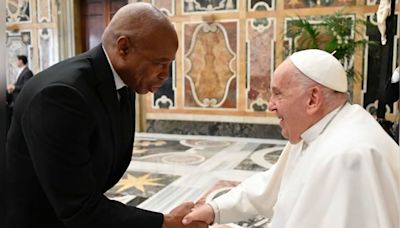 New York City Mayor Eric Adams meets with Pope Francis in Rome