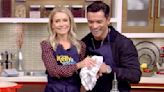 Mark Consuelos accidentally cuts himself with a knife during “Live” cooking segment: 'Piece of nail in there'