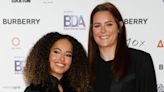 Amber Gill is all smiles beside footballer girlfriend Jen Beattie at British Diversity Awards