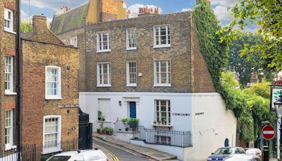 Georgian house set on unique corner plot for sale in Hampstead Village