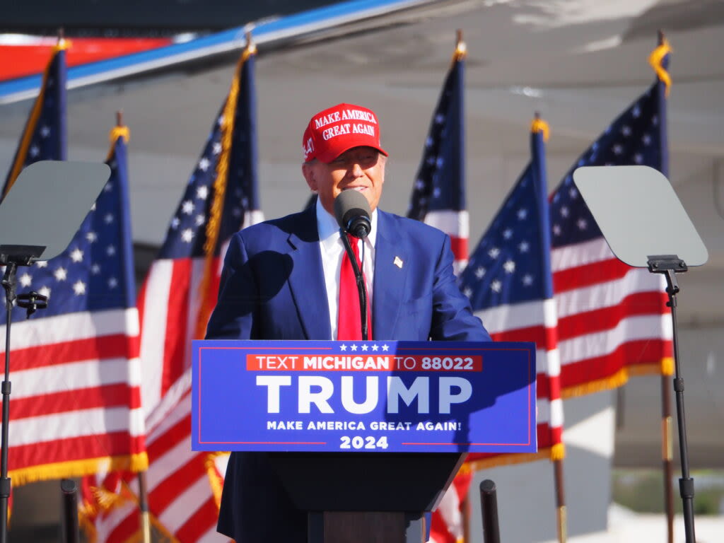 In Freeland, Trump celebrates the fall of Roe v. Wade, promises mass deportations if he’s elected