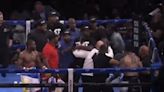 Floyd Mayweather, John Gotti III camps storm ring and brawl after Kenny Bayless calls off fight