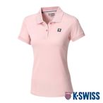 K-SWISS Active Solid Polo涼感排汗POLO衫-女-蜜桃橘