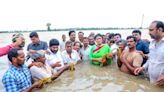 Watch: YS Sharmila walks into floodwaters, slams BJP’s ‘partisan attitude’ towards Andhra Pradesh