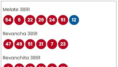 Resultados del Melate: Números ganadores sorteo 3891 miércoles 24 de abril 2024