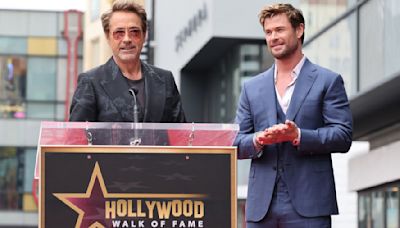 Robert Downey Jr. Called Up The Avengers To Help Roast Chris Hemsworth During His Hollywood Walk Of Fame Ceremony