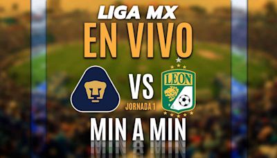 Pumas vs León EN VIVO. Transmisión ONLINE Liga MX Jornada 1 2024
