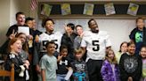 Boilermakers surprise students at pep rally before taking annual exams