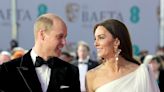 Kate Middleton and Prince William match in black and white on the BAFTAs red carpet