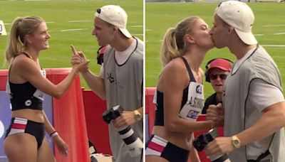 'World's sexiest athlete' stuns fans by kissing secret boyfriend live on TV