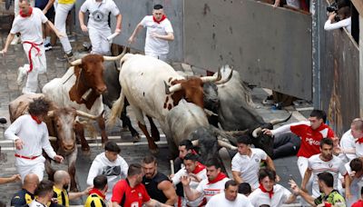 Así ha sido el séptimo encierro de San Fermín 2024: fugaz y vibrante carrera de los José Escolar