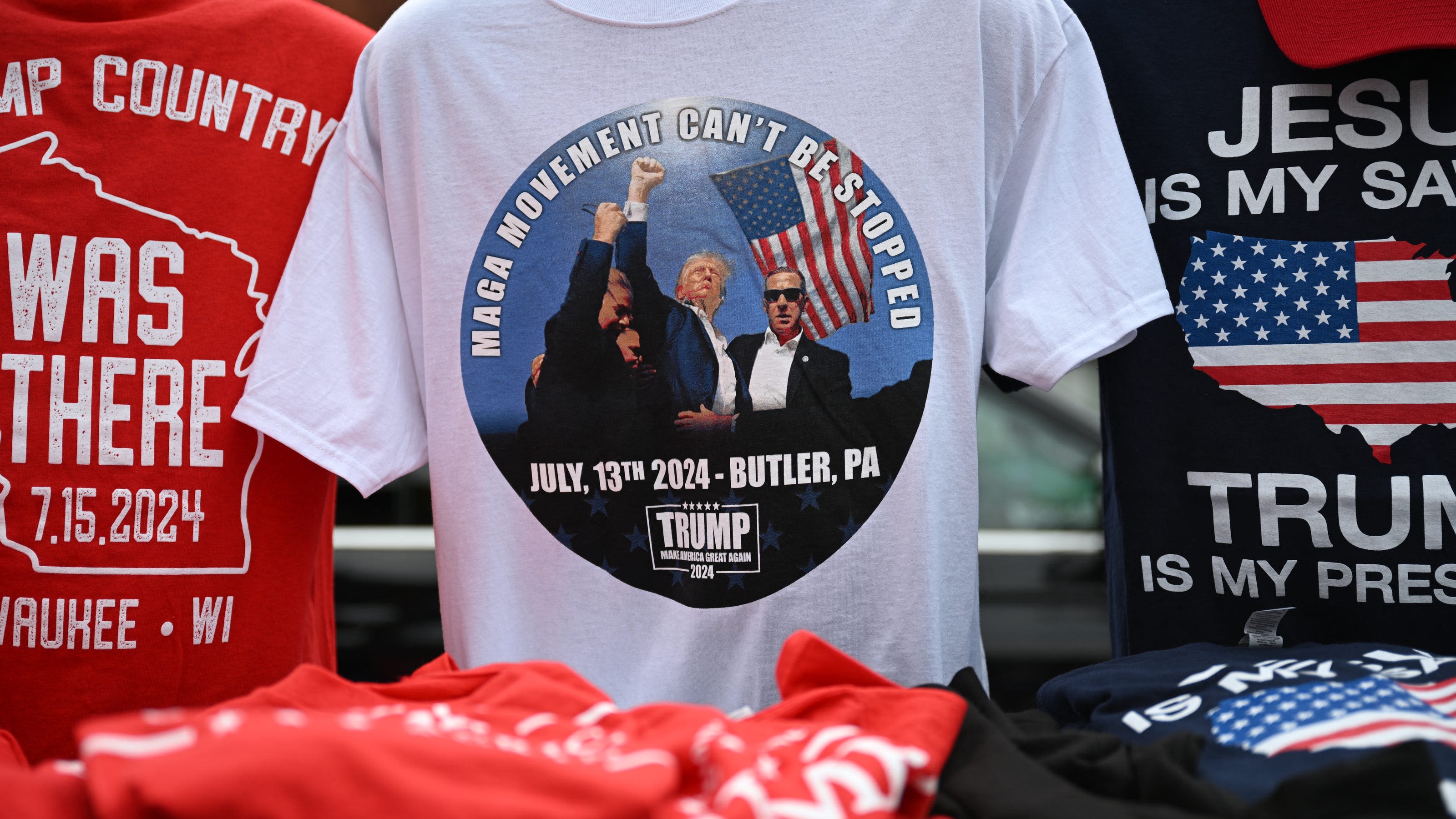 'Gotta have the bling': Donald Trump's face dominates merch at 2024 Republican convention