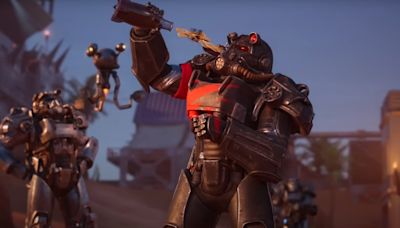 Fortnite's Fallout stuff arrives today, because we all need to see a guy in power armour chug Nuka Cola while hitting the griddy