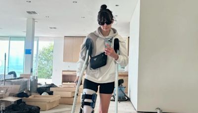 Nina Dobrev shares update on her recovery since bike crash left her with a fractured knee