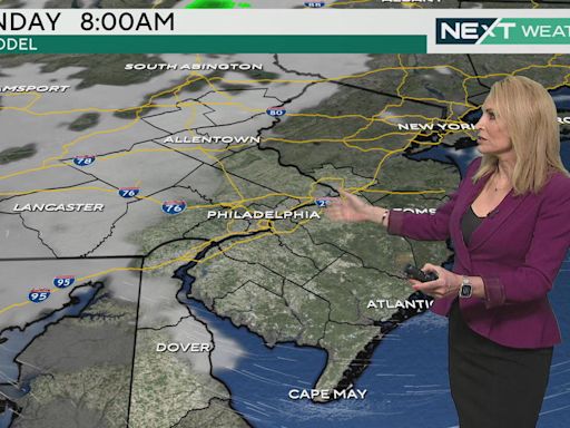 Dry start to the weekend in the Philadelphia area with showers returning on Mother's Day