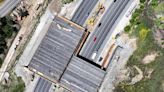 Construction of the Wallis Annenberg Wildlife Crossing over the 101 is apace