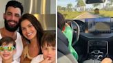 Vídeo de filho de Gusttavo Lima e Andressa Suita dirigindo carro não configura crime, segundo polícia