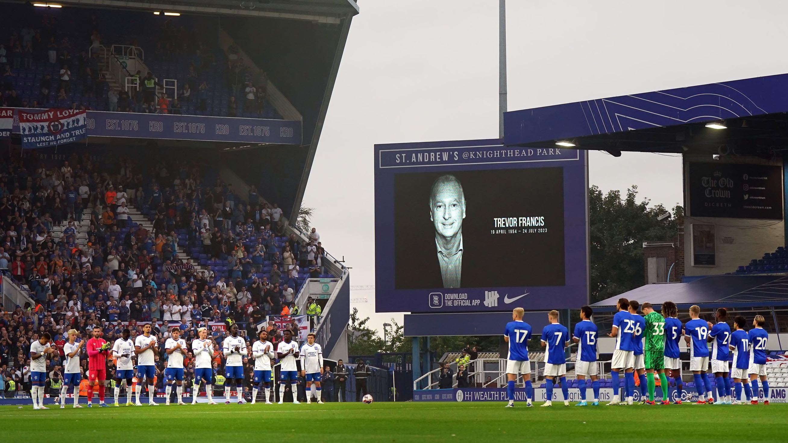 Third friendly loss for Rangers as Francis is remembered