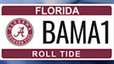 University of Alabama specialty license plate now on sale in Florida