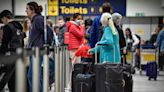 Manchester Airport warning and Ryanair issues statement as passengers complain about delays and problems amid global IT outage