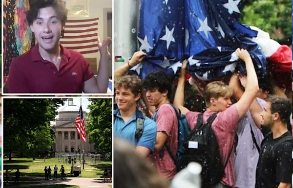 UNC student who defended American flag says ‘unwashed Marxist horde’ could only have it over his ‘dead body’