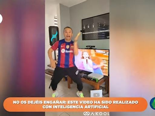 'Andrés Iniesta' triunfa en redes demostrando que no hay baile viral que se le resista