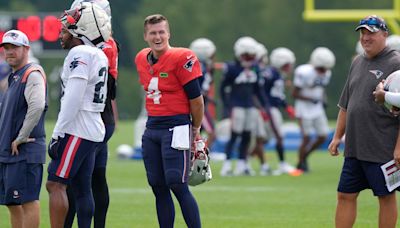 Bailey Zappe has gone from Patriots starting QB to competing for a roster spot