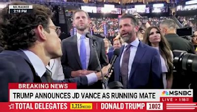 Donald Trump Jr. Beefs With NBC Reporter at RNC: ‘Get Out of Here!’