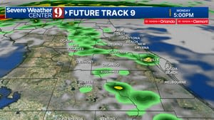 Spotty storms possible Monday evening; wet week ahead
