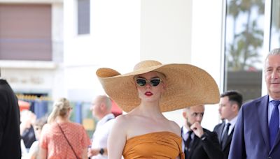 Anya Taylor-Joy Kicked Off Cannes In a High Slit Dress and Absurdly Large Hat