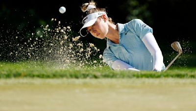 Nelly Korda hits three in water, makes 10 on her third hole at U.S. Women's Open
