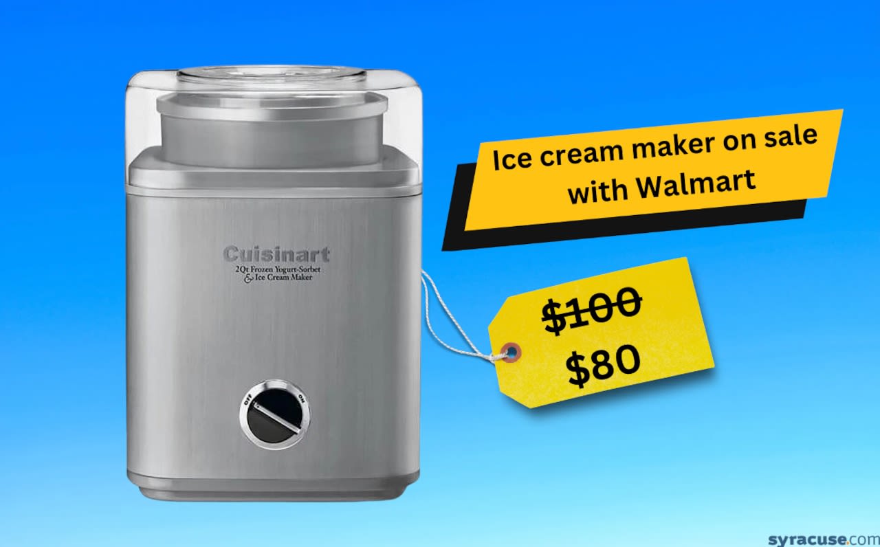 Walmart just slashed the price of this popular ice cream maker down to $80