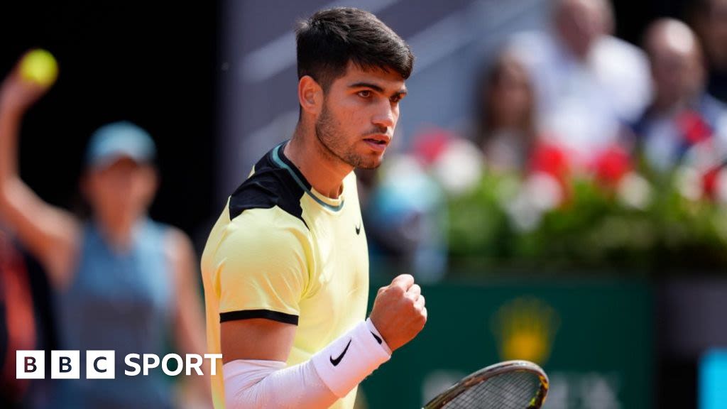 Madrid Open: Carlos Alcaraz survives scare to reach quarter-finals